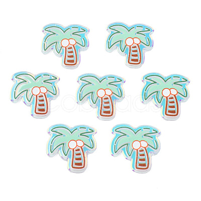 Transparent Printed Acrylic Cabochons TACR-N016-29-1