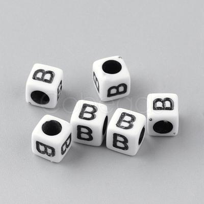 Opaque Acrylic Beads SACR-Q188-02B-1