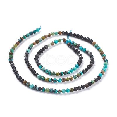 Natural HuBei Turquoise Beads Strands G-A026-A13-3mm-1