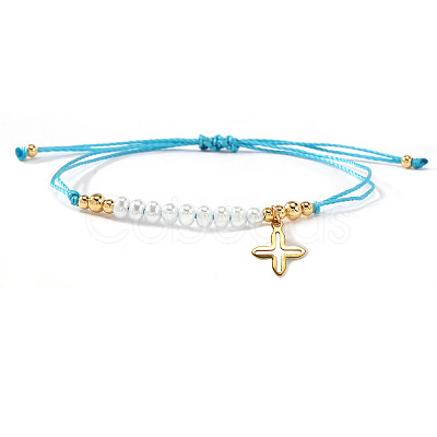 304 Stainless Steel Cross Charm Bracelets NZ8647-2-1