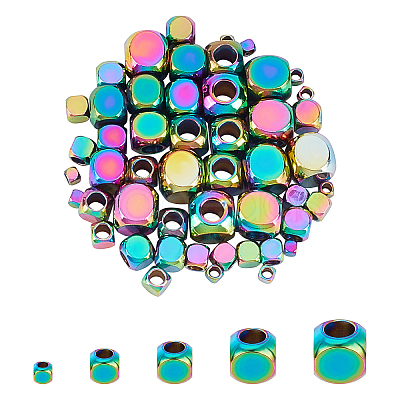 PVD Vacuum Plating 304 Stainless Steel Spacer Beads STAS-UN0019-81M-1