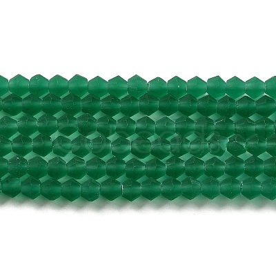 Imitate Austrian Crystal Frosted Glass Beads Strands GLAA-F029-TM3mm-B10-1