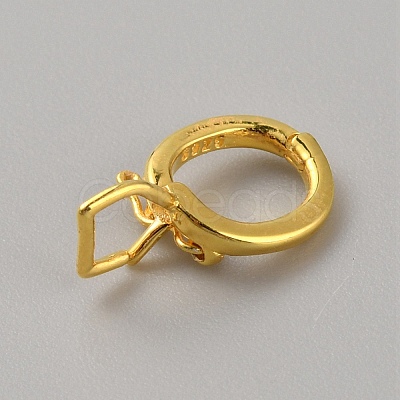 925 Sterling Silver Twister Clasps STER-WH0008-39G-1