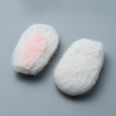Felt Rabbit Ear Ornament Accessories FIND-WH0032-52A-1