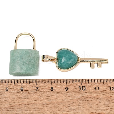 Natural Amazonite Beaded Pendants GG-CBA9389-04U-1