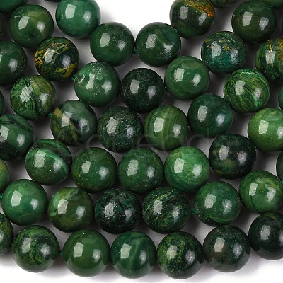 Natural African Jade Beads Strands G-K091-10mm-1