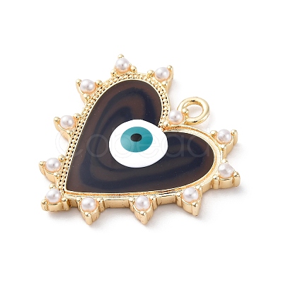 Brass Enamel Pendants KK-D360-02G-1