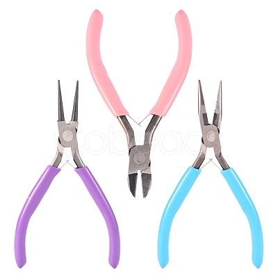 Tri-color Polished Pliers Set TOOL-R124-03-1