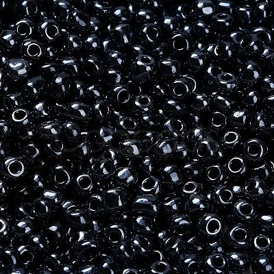 FGB 6/0 Grade A Round Glass Seed Beads SEED-Q008-4mm-F607-1