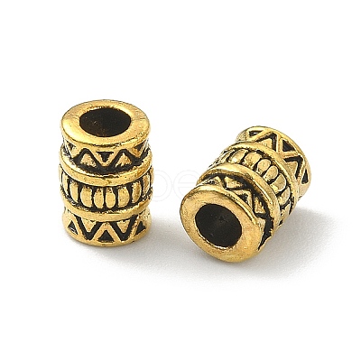 80Pcs 8 Styles Tibetan Style Alloy Beads TIBE-FS0001-13-1