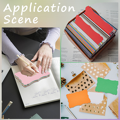 50Pcs 10 Colors DIY Paper Blank Greeting Cards AJEW-CP0010-26A-1
