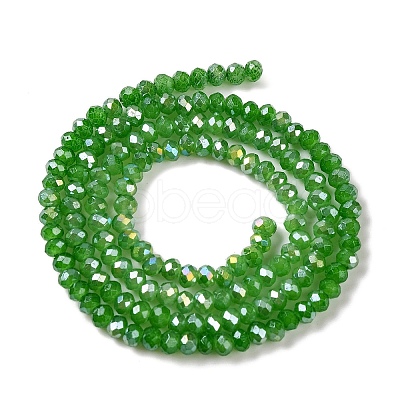 Baking Electroplate Glass Beads Strands DGLA-A039-J2MM-B11-1