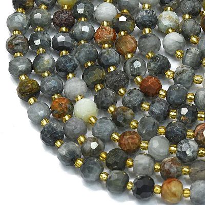 Natural Eagle Eye Stone Beads Strands G-K389-E83-01-1