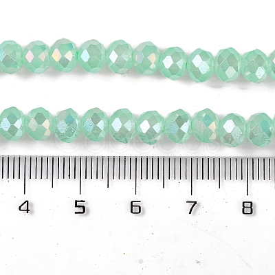 Baking Electroplate Glass Beads Strands LS-DGLA-A039-J6MM-B07-1