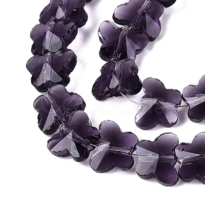 Transparent Glass Beads Strands GLAA-Q118-01A-B08-1