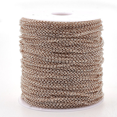 Soldered Brass Coated Iron Rolo Chains CH-S125-08A-RG-1