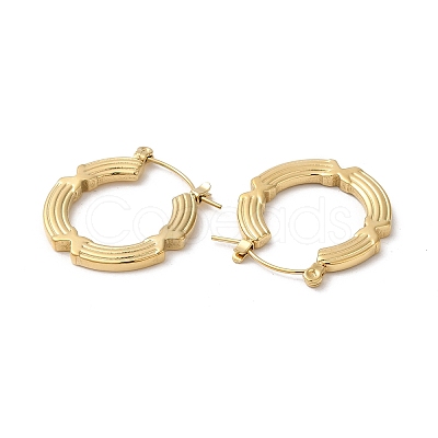 Rack Plating 304 Stainless Hoop Earrings for Women EJEW-Z026-34G-1