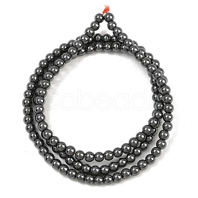Synthetic Non-magnetic Hematite Beads Strands GG-CBAB93D-B01-3mm-1