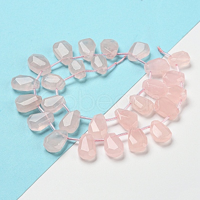 Natural Rose Quartz Beads Strands G-Z040-A02-01-1