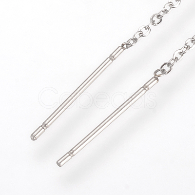 Tarnish Resistant 304 Stainless Steel Earring Findings STAS-S070-01-1