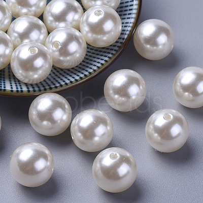 Imitated Pearl Acrylic Beads PACR-16D-12-1