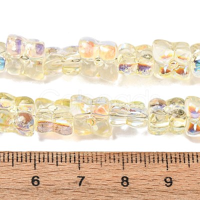 Transparent Glass Beads Strands GL-CBAAE04-02D-1
