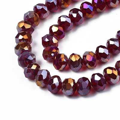 Electroplate Glass Beads Strands EGLA-A034-T2mm-B29-1