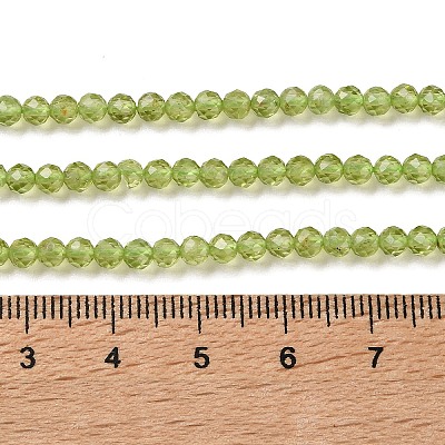 Natural Peridot Beads Strands G-P603-C-3mm-01-1