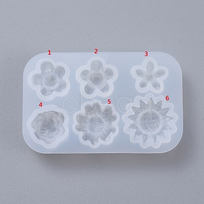 DIY Flower Silicone Molds X-DIY-D048-12C-1