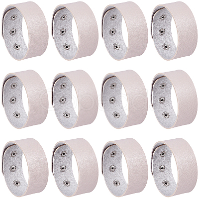 12Pcs PVC & Iron Cord Bracelets AJEW-CL0002-49A-1