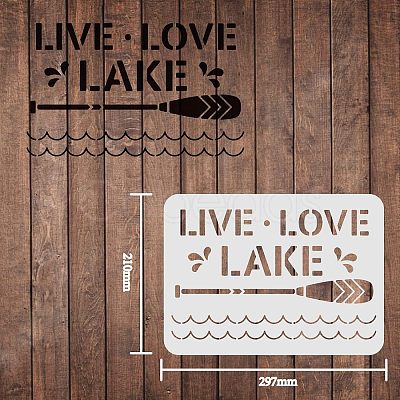 Large Plastic Reusable Drawing Painting Stencils Templates DIY-WH0202-108-1