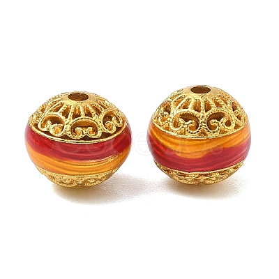 Alloy Enamel Beads ENAM-B037-08G-01-1
