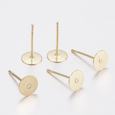 304 Stainless Steel Stud Earring Findings STAS-H436-24-12mm-1