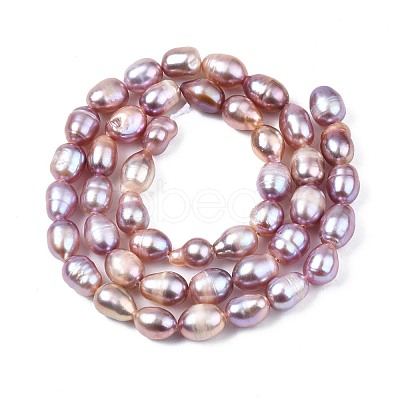 Natural Cultured Freshwater Pearl Beads Strands X-PEAR-N012-06A-1