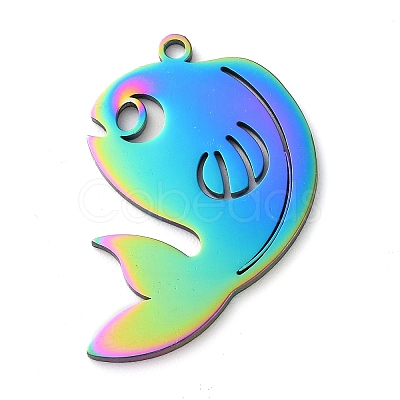 304 Stainless Steel Pendants STAS-R116-07RC-1