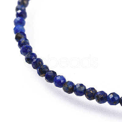Natural Lapis Lazuli Bead Bracelets X-BJEW-JB04555-01-1