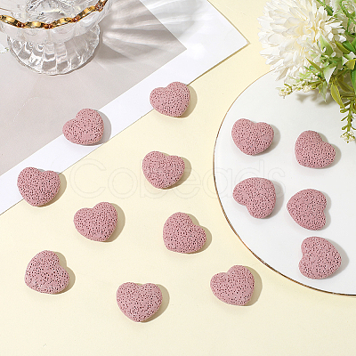 24Pcs Unwaxed Natural Lava Rock Beads G-LT0001-03A-1
