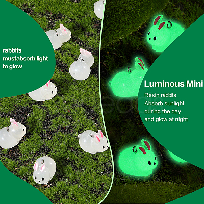 30Pcs Luminous Translucent Resin Pendants RESI-SZ0003-34-1