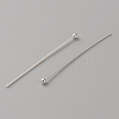 925 Sterling Silver Ball Head Pins LS-STER-WH0019-07D-1