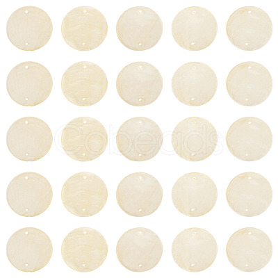 50Pcs Dyed Natural Capiz Shell Connector Charms BSHE-TA0001-20C-1