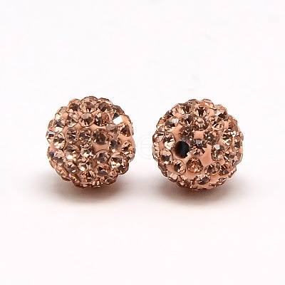 Polymer Clay Rhinestone Beads X-RB-A053-4mm-25-1