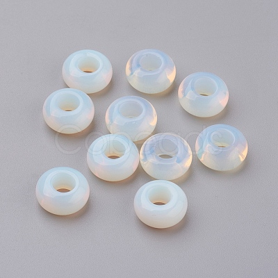 Opalite European Beads X-G-G740-14x8mm-20-1