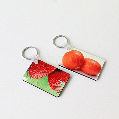Sublimation Double-Sided Blank MDF Keychains ZXFQ-PW0001-050-1
