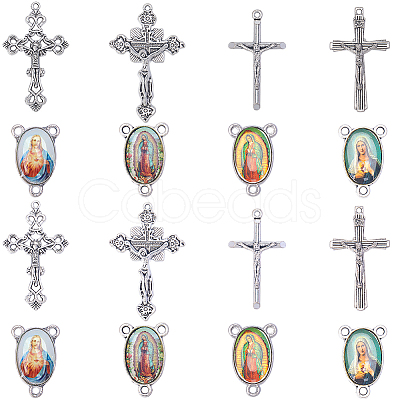 DIY Rosary Bead Style Jewelry Making Findings Kit DIY-SC0024-09-1