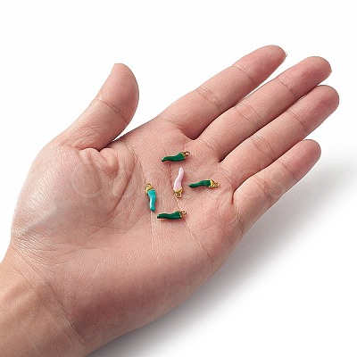 Alloy Enamel Charms PALLOY-F259-02G-1