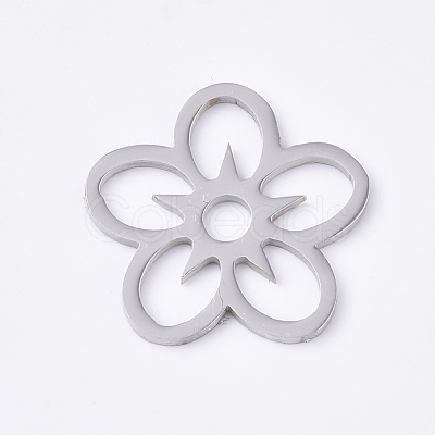 Tarnish Resistant 201 Stainless Steel Filigree Joiners STAS-S079-113P-1