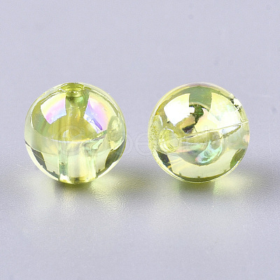 Transparent Plastic Beads OACR-S026-8mm-14-1