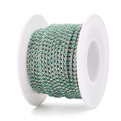 Iron & ABS Plastic Imitation Pearl Tennis Chains CH-Q006-01A-13-1
