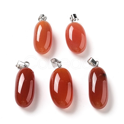 Natural Agate Dyed Pendants G-Q016-03F-1