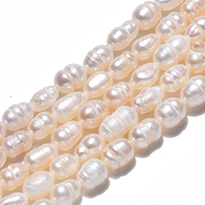 Natural Cultured Freshwater Pearl Beads Strands X-PEAR-N012-05E-1